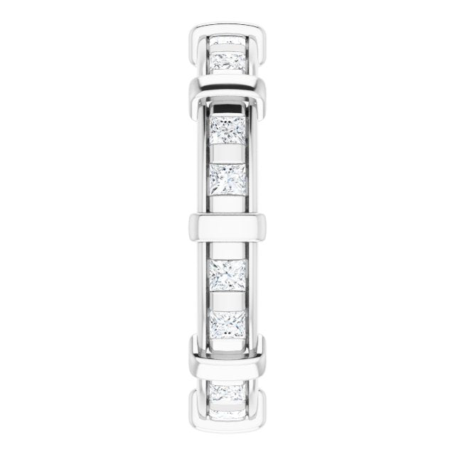 0.96 ct. Princess Diamond Eternity Band-VIRABYANI